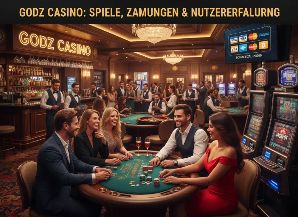 Godz casino Überblick zu Spielen und Zahlungen